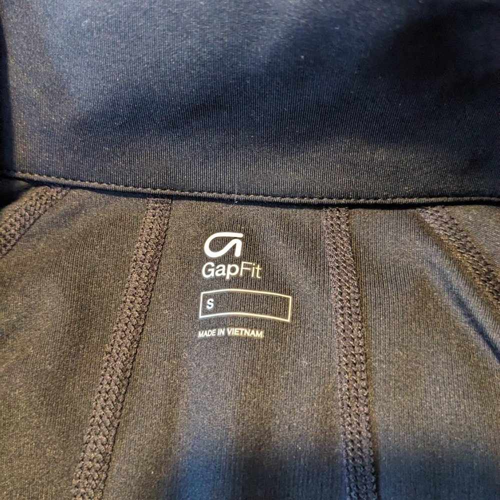 GapFit Small Cold Weather Athletic Quarter Zip Small Black - Picture 3 of 5
